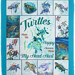 Turtles Make Me Happy Humans Make My Head Hurt Fleece Blanket - Premium Sherpa Blanket