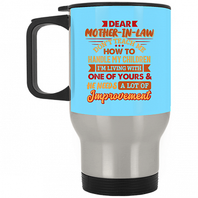 14 oz. Silver Travel Mug
