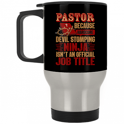 14 oz. Silver Travel Mug