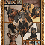 Dachshunds Lovers Fleece Blanket - Premium Sherpa Blanket - Woven Blanket