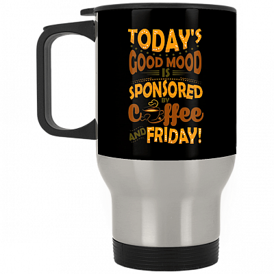 14 oz. Silver Travel Mug