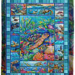 Sksksk Save The Turtles Fleece Blanket - Save The Turtles Ocean Skip A Straw Sherpa Blanket Woven Blanket