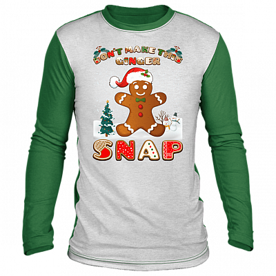 Don't Make This Ginger-Snap Ugly Christmas Sweater Long Sleeve
