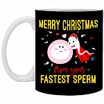 Merry Christmas From Your Fastest Sperm Ceramic Coffee Mug - Beer Stein -Water Bottle