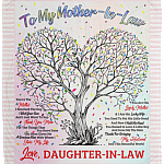 To My Mother In Law You Are The Mother I Received The Day Fleece Blanket - Sherpa Blanket - Woven Blanket
