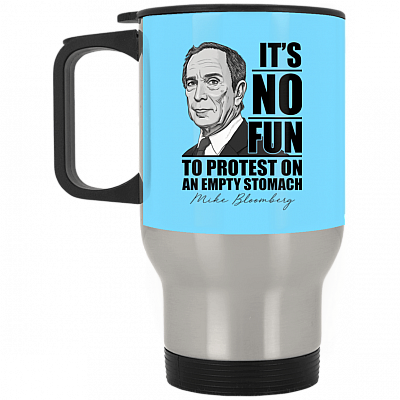 14 oz. Silver Travel Mug