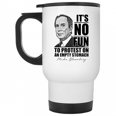 14 oz. White Travel Mug