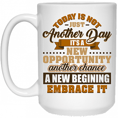 15 oz. White Mug