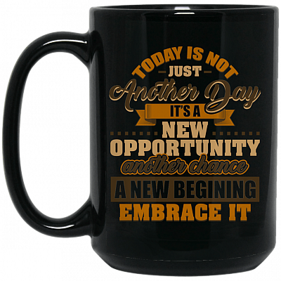 15 oz. Black Mug