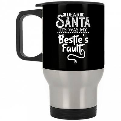 14 oz. Silver Travel Mug