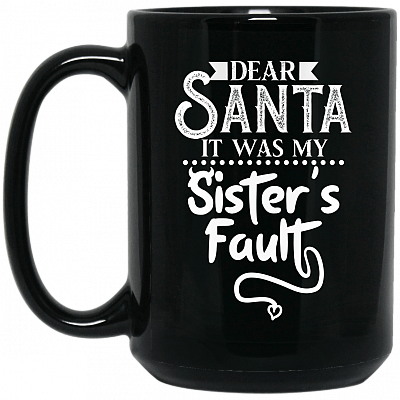 15 oz. Black Mug