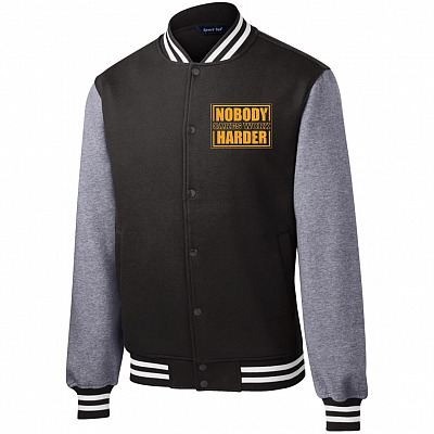 Fleece Letterman Jacket