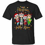 Make Christmas Golden Again Girls T-Shirt