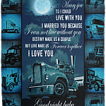 I Didnt Marry You So I Could Live With You Fleece Blanket - Premium Sherpa Blanket - Woven Blanket