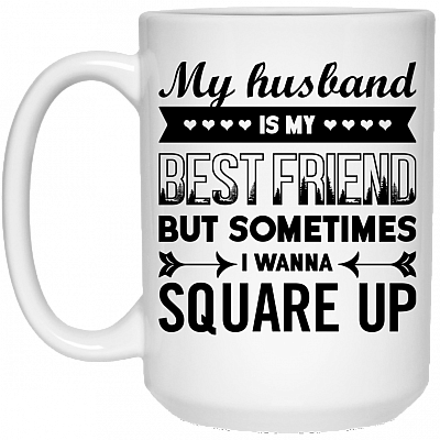 15 oz. White Mug