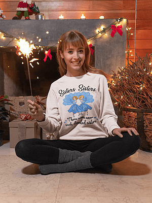 Alternative view of Christmas White Sisters There Were Never Such Devoted Sisters Long Sleeve - Hoodie - Sweatshirt