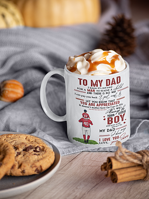 Alternative view of To My Dad I Know It's Not Easy For A Man To Raise A Child Baseball Coffee Mug - Beer Stein - Water Bottle