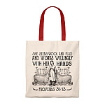 Proverbs 31:13 She Seeks Wool and Flax and Willingly Works with Her Hands Tote Bag - Shoulder Bag