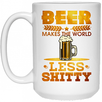 15 oz. White Mug