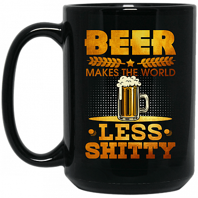 15 oz. Black Mug