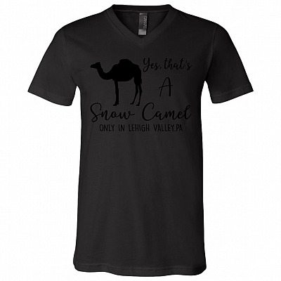 Alternative view of Yes That's A Snow Camel in Lehigh Valley T-Shirt - Philadelphia Camel Funy V-Neck Shirt