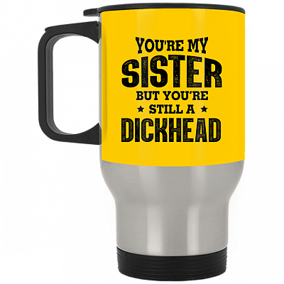 14 oz. Silver Travel Mug