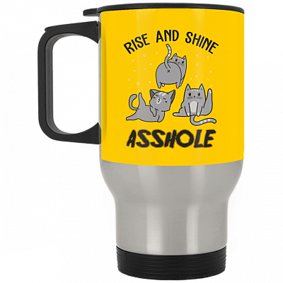 14 oz. Silver Travel Mug