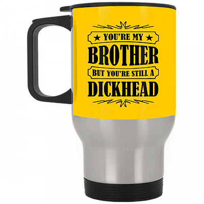 14 oz. Silver Travel Mug