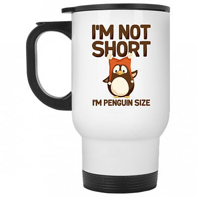 14 oz. White Travel Mug