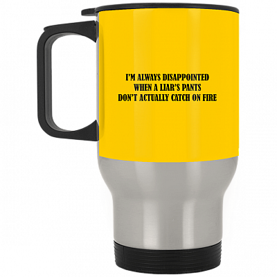 14 oz. Silver Travel Mug