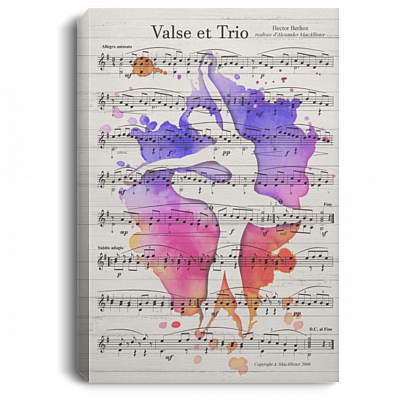 Ballerina Valse Et Trio Dancing Framed Canvas - Unframed Poster