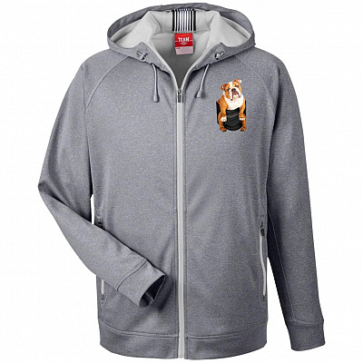 Heathered Performance Hooded Jacket