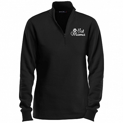 Cat Mama Premium Full-Zip Hooded Jacket – Fleece Letterman Jacket for Women