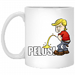 Trump Peeing On Pelosi Funny Ceramic Coffee Mug - Beer Stein - Water Bottle - Color Changing Mug