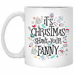 It's Christmas Shave Your Fanny Happy Father's Day From Your Swimming Cham-pion Ceramic Coffee Mug - Beer Stein