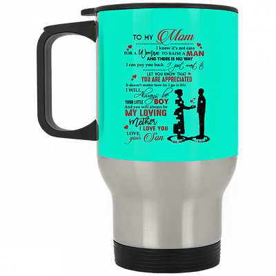 14 oz. Silver Travel Mug
