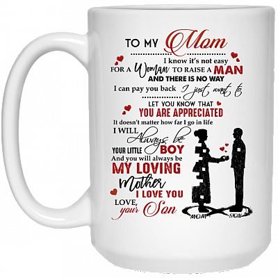 15 oz. White Mug