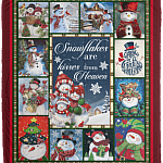 Snowflakes Are Kisses From Heaven Fleece Blanket - Premium Sherpa Blanket