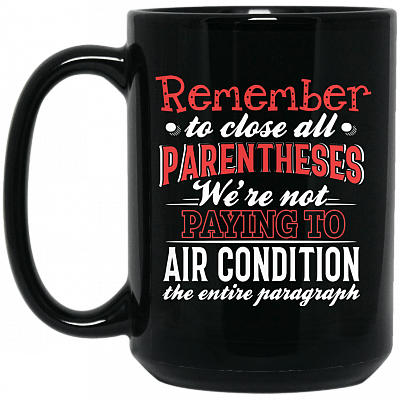 15 oz. Black Mug