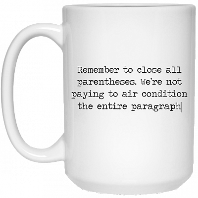 15 oz. White Mug