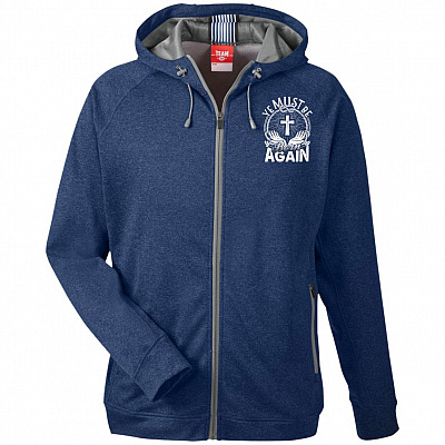 Heathered Performance Hooded Jacket