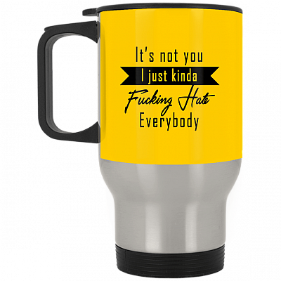 14 oz. Silver Travel Mug