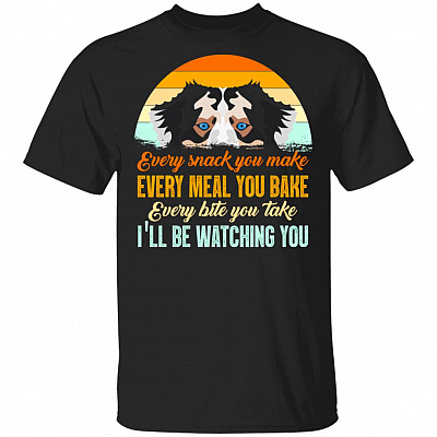Vintage Every Snack You Make Every Meal You Bake I'll Be Watching You Funny Dog T-Shirt