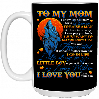 15 oz. White Mug