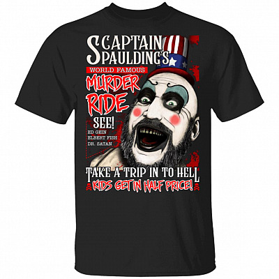 Funny Murder Ride Horror Movie Characters T-Shirt