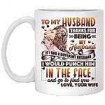 To My Husband Thanks for Being My Husband Love Your Wife Mug - Beer Stein - Water Bottle - Color Changing Mug
