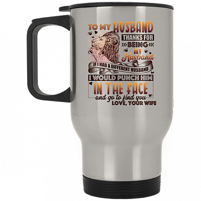 14 oz. Silver Travel Mug