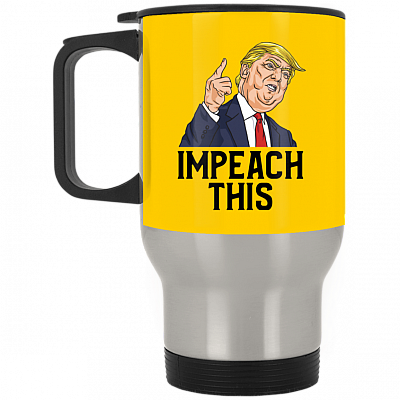 14 oz. Silver Travel Mug