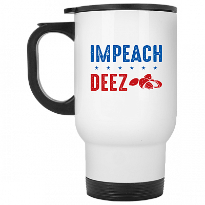 14 oz. White Travel Mug