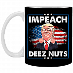 Impeach De-ez Nuts Trump 2020 Coffee Mug - Travel Mug - Water Bottle